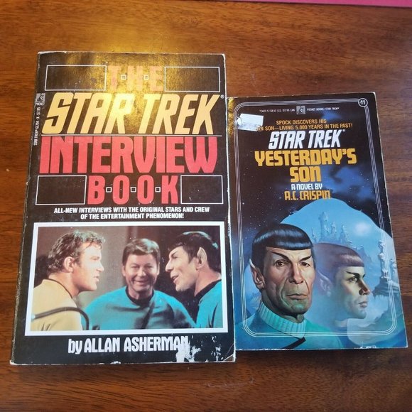 Star Trek Other - Star Trek Yesterday's Son And Interview Book 1980s Vintage Lot of 2 Books